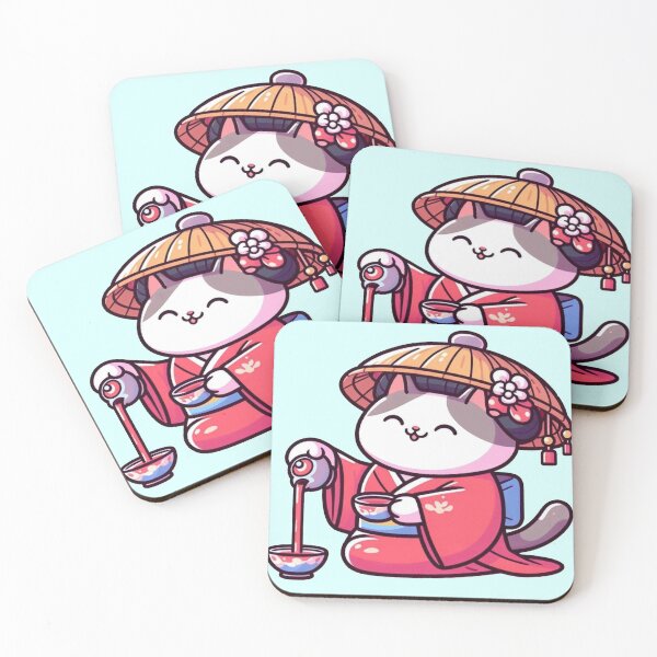 Item preview, Cute Geisha Cat designed and sold by Vkinsify.