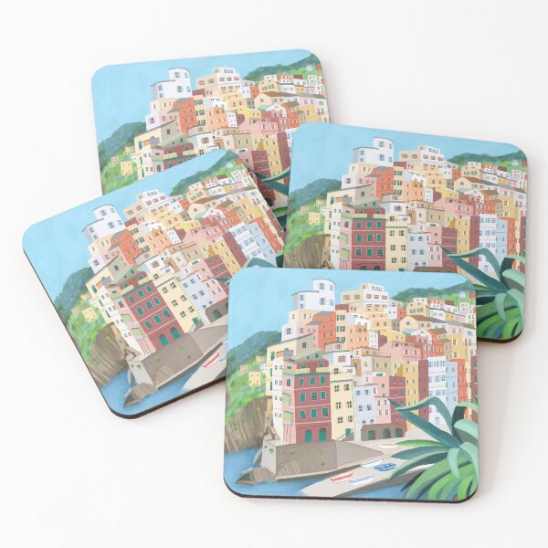 Item preview, Riomaggiore, Cinque Terre, Italian Coastal Village by Artist Carla Daly designed and sold by Carla Daly.
