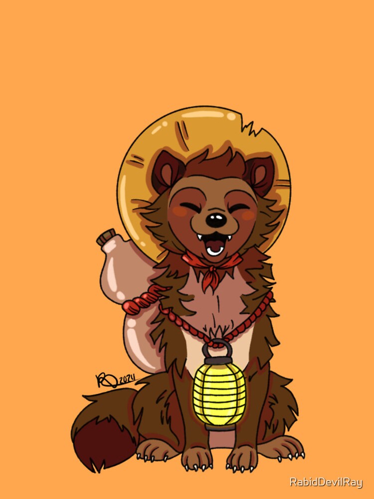 Thumbnail 4 of 4, iPhone Case, Tanuki Traveler designed and sold by RabidDevilRay.