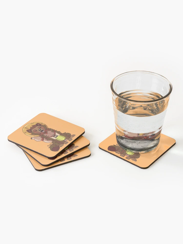 Thumbnail 2 of 5, Coasters (Set of 4), Tanuki Traveler designed and sold by RabidDevilRay.