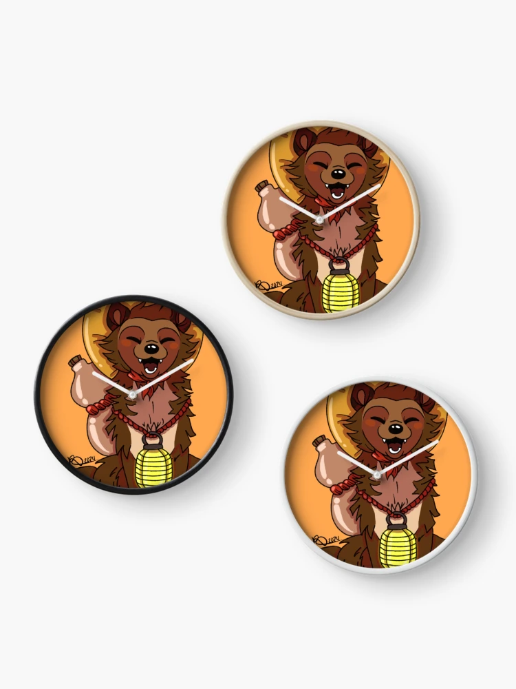 Thumbnail 3 of 4, Clock, Tanuki Traveler designed and sold by RabidDevilRay.