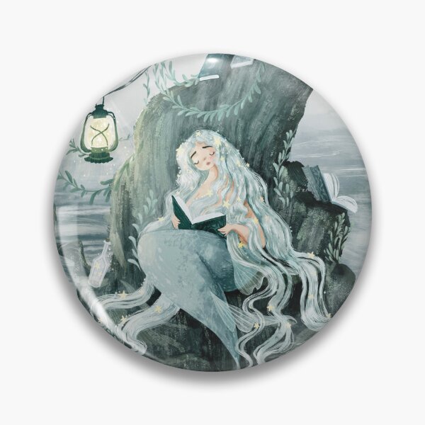 Item preview, Celestial Reading Mermaid designed and sold by Artofstephmarie.