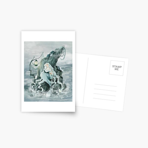 Item preview, Celestial Reading Mermaid designed and sold by Artofstephmarie.