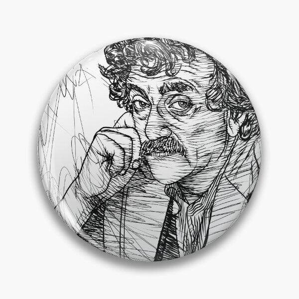 Item preview, KURT VONNEGUT ink portrait .1 designed and sold by lautir.