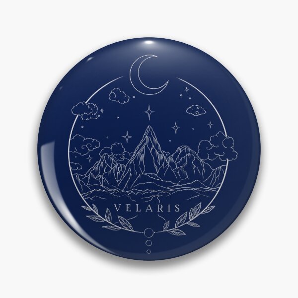 Item preview, Copy of Velaris print with stars moon and mountains designed and sold by FunkenflugPrint.