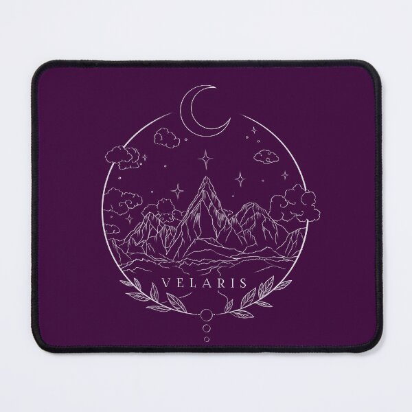 Item preview, Copy of Velaris print with stars moon and mountains designed and sold by FunkenflugPrint.
