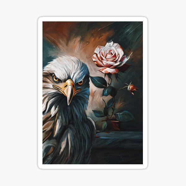 Item preview, Eagle and rose designed and sold by Andy551.