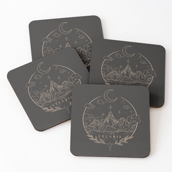 Item preview, Copy of Copy of Velaris print with stars moon and mountains designed and sold by FunkenflugPrint.