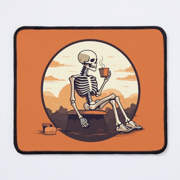 Item preview, Skeleton Drinking Coffee designed and sold by Amir Faysal.