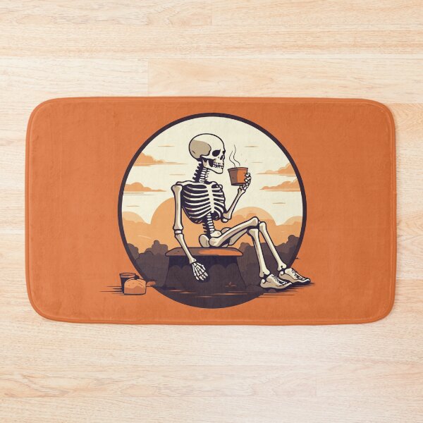 Item preview, Skeleton Drinking Coffee designed and sold by Amir Faysal.