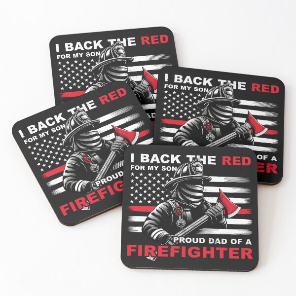 Item preview, I Back the Red for My Son Proud Dad Of a Firefighter Vintage designed and sold by Lollipoppastel.