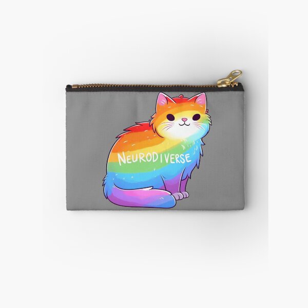 Item preview, Neurodiverse Rainbow Cat designed and sold by Vkinsify.