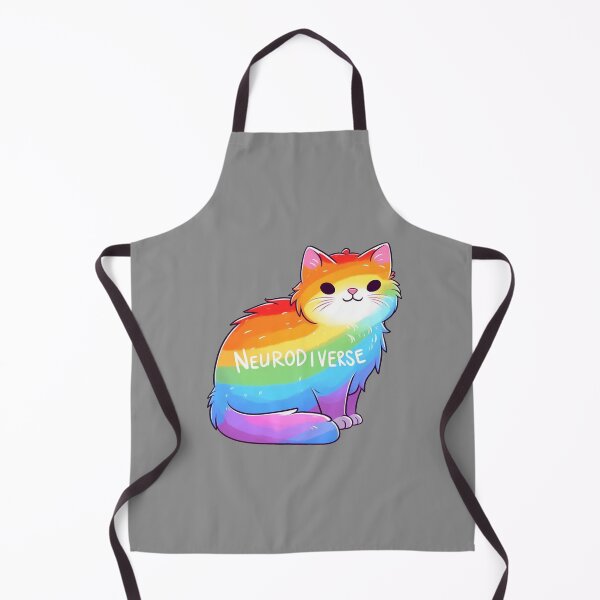 Item preview, Neurodiverse Rainbow Cat designed and sold by Vkinsify.