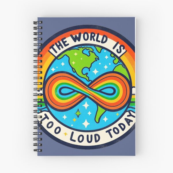 Item preview, The world is too loud today designed and sold by Vkinsify.