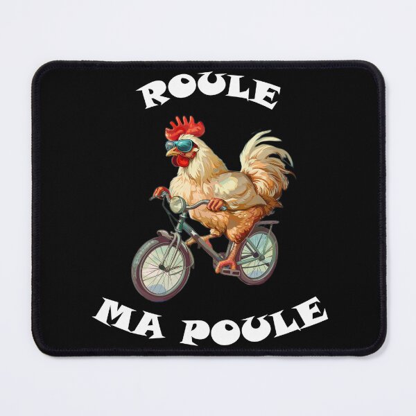 Item preview, Ride my chicken, chicken on a bike, cycling humor designed and sold by Ptitrob.