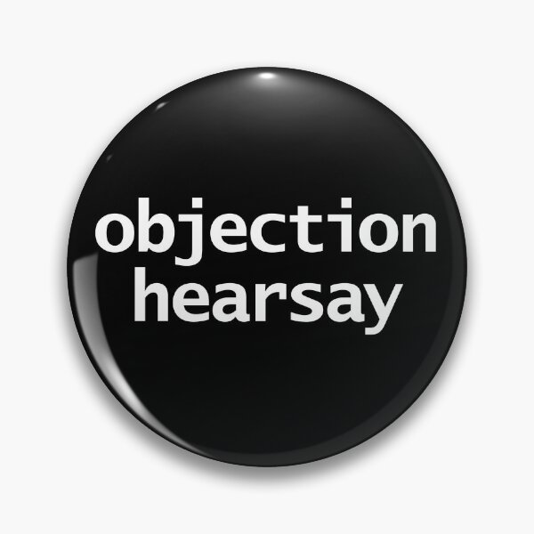 Item preview, Johnny Depp Court Case Objection Hearsay Typography White Text designed and sold by ellenhenry.