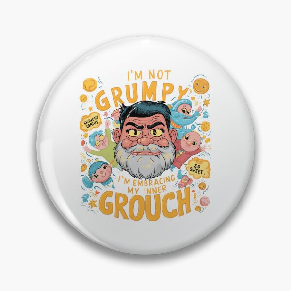 Item preview, Grouchy Genius Dad - Whimsical Father's Day Illustration designed and sold by HahaHandlesHub.