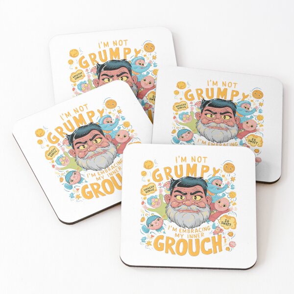 Item preview, Grouchy Genius Dad - Whimsical Father's Day Illustration designed and sold by HahaHandlesHub.