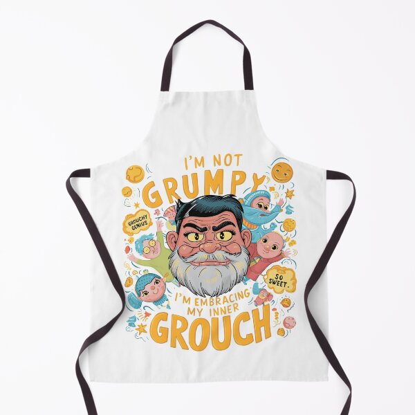 Item preview, Grouchy Genius Dad - Whimsical Father's Day Illustration designed and sold by HahaHandlesHub.