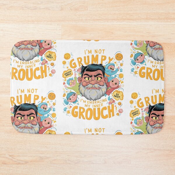 Item preview, Grouchy Genius Dad - Whimsical Father's Day Illustration designed and sold by HahaHandlesHub.