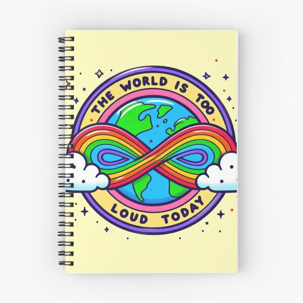 Item preview, The world is too loud today designed and sold by Vkinsify.