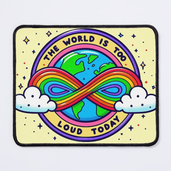 Item preview, The world is too loud today designed and sold by Vkinsify.