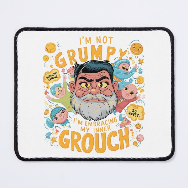 Item preview, Grouchy Genius Dad - Whimsical Father's Day Illustration designed and sold by HahaHandlesHub.