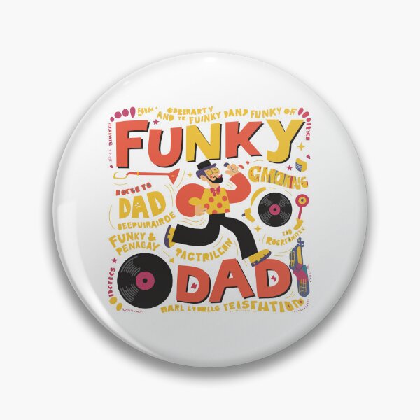 Item preview, Funky Dad Groove - Playful Father's Day Illustration designed and sold by HahaHandlesHub.