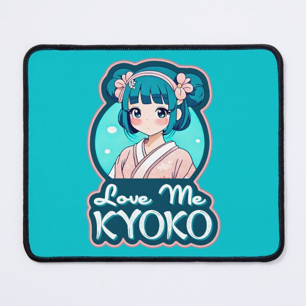 Item preview, LOVE ME KYOKO - Official Logo ( TURQUOISE ) by Simone Morana Cyla designed and sold by Simone Morana Cyla.