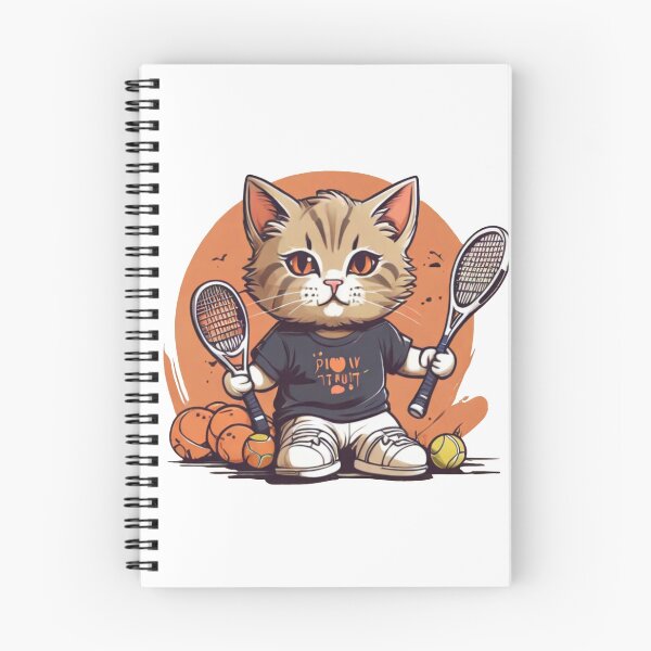 Artikelvorschau, Süße Katze spielt Tennis entworfen und verkauft von Karaz's Animal Kingdom.