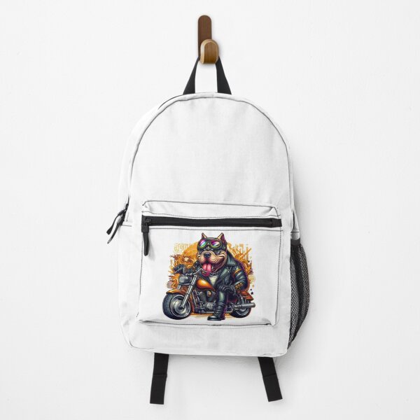 Item preview, Bulldog riding a motorcycle in the summer designed and sold by Firas Aljazzar.