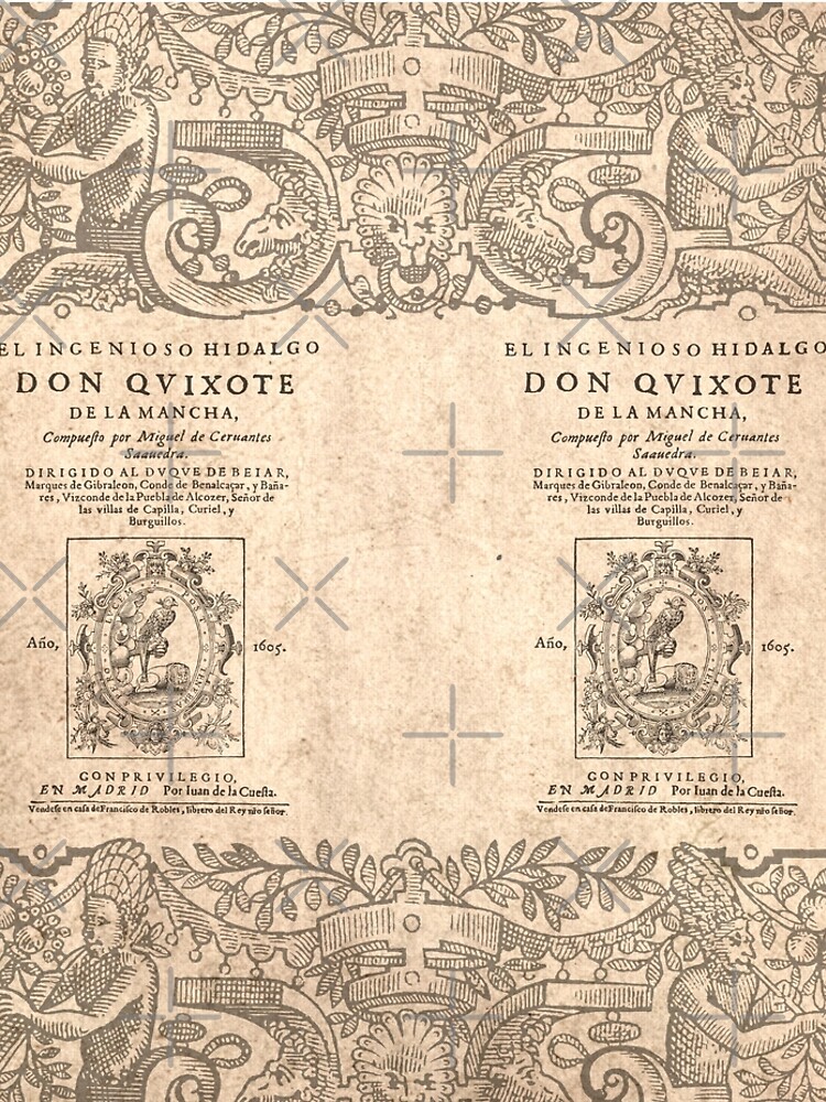 Cervantes, Don Quijote de la Mancha 1605 de bibliotee