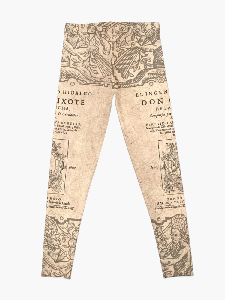 Vista alternativa de Leggings Cervantes, Don Quijote de la Mancha 1605