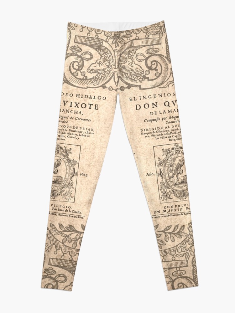 Vista alternativa de Leggings Cervantes, Don Quijote de la Mancha 1605