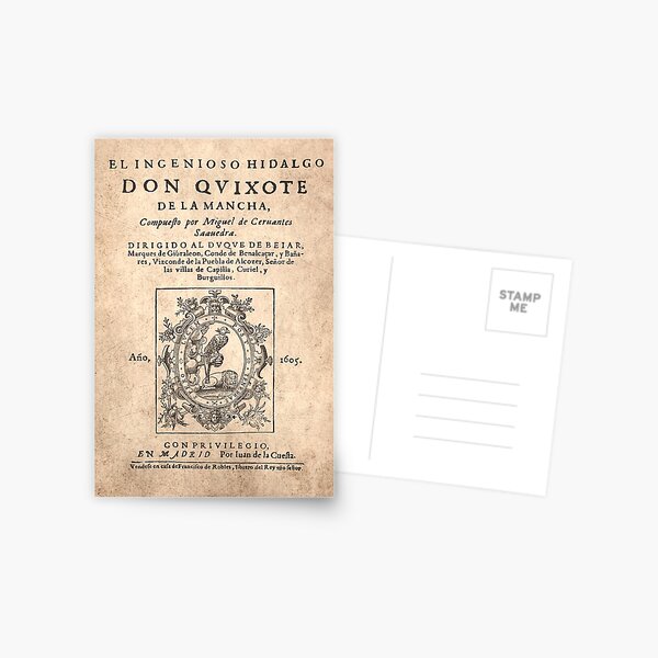 Cervantes, Don Quijote de la Mancha 1605 Postal