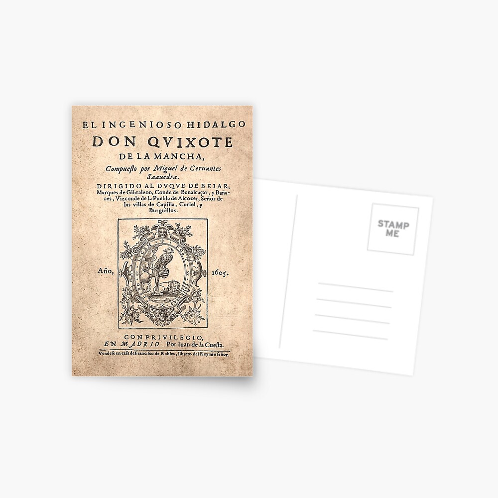 Cervantes, Don Quijote de la Mancha 1605 Postal