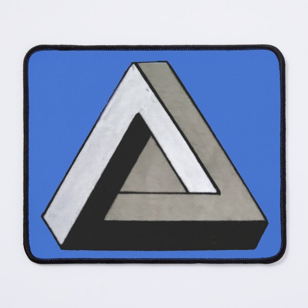 Item preview, Penrose triangle pencil drawing in black and white designed and sold by norascorner.