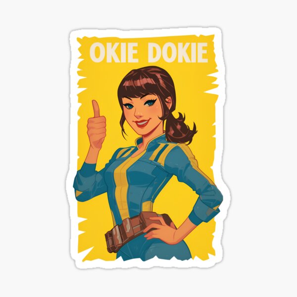 Artikel-Vorschau von Okie Dokie – Vault-Bewohner – Postapokalyptisch, designt und verkauft von Fenay Designs.