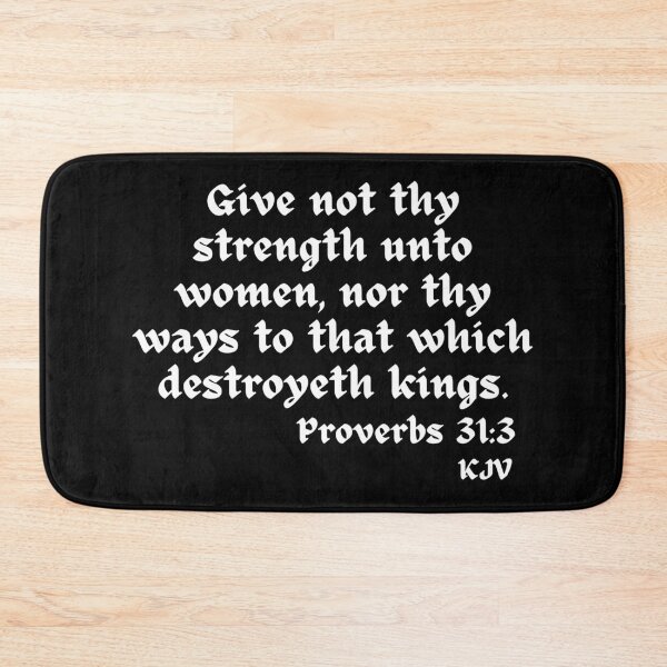 Item preview, Women and Kings - Proverbs 31:3 - White Text designed and sold by TheKnightWriter.