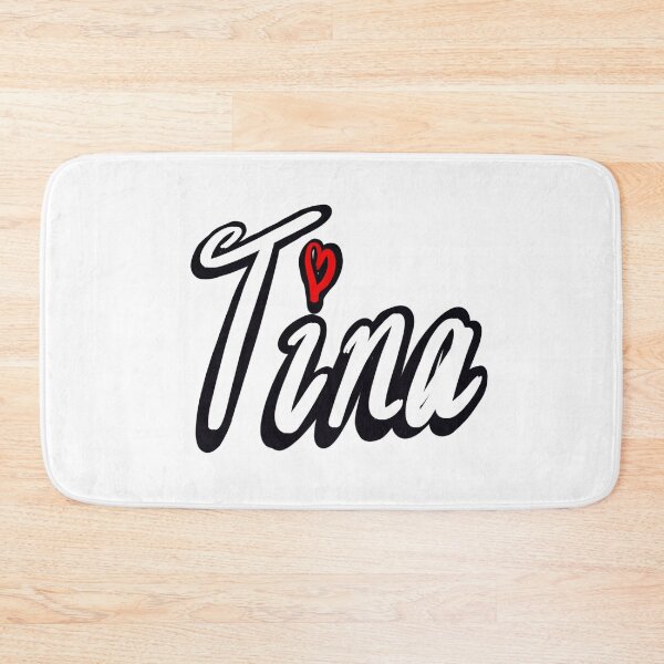 Item preview, Tina popular girls first name in white. Personalized personalised customised name Tina designed and sold by Artonmytee.