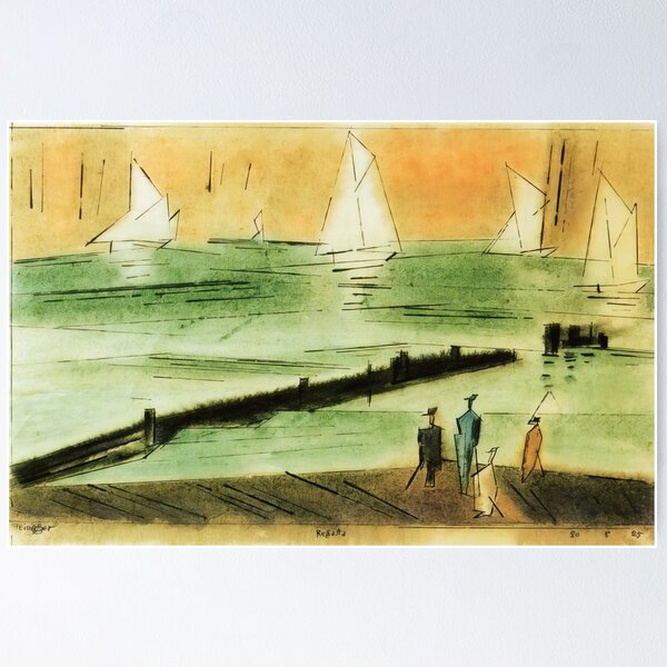 Item preview, Lyonel Feininger - regatta 1925 designed and sold by AnnVerboogen.