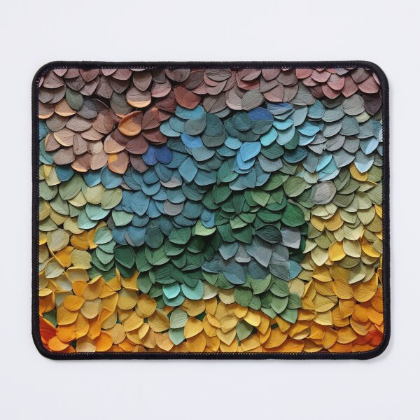 Item preview, Vibrant Abstract Layered Mosaic Pattern designed and sold by bubblegoth.