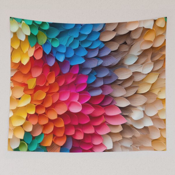 Item preview, Vibrant Petal Gradient Harmony Pattern designed and sold by bubblegoth.