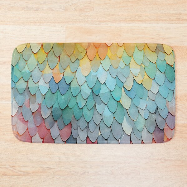 Item preview, Vibrant Pastel Scales Pattern designed and sold by bubblegoth.