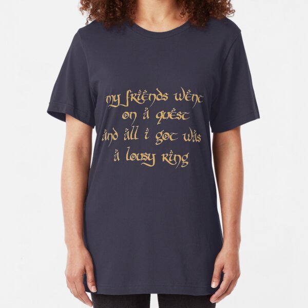 My Friends Went On A Quest Slim Fit T-Shirt