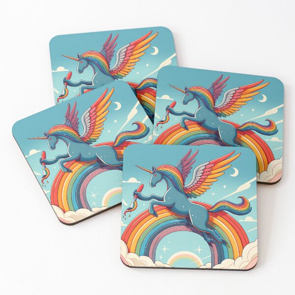 Item preview, Rainbow Guardian: Angel-Winged Unicorn designed and sold by 0penvimark.