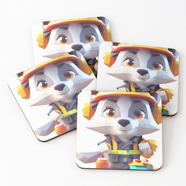 Item preview, firefighter fox designed and sold by Shimade Design.