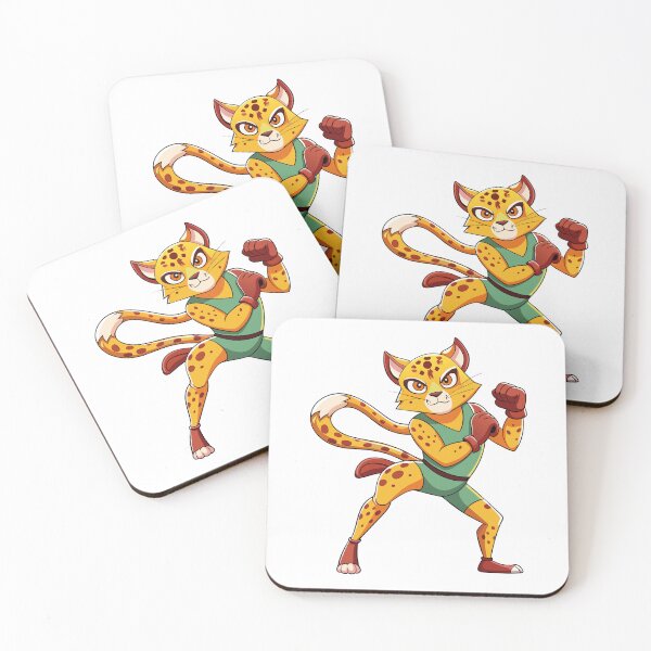 Item preview, Powerful Cheetah Boxing Champion Cartoon Illustration designed and sold by BNCH44.