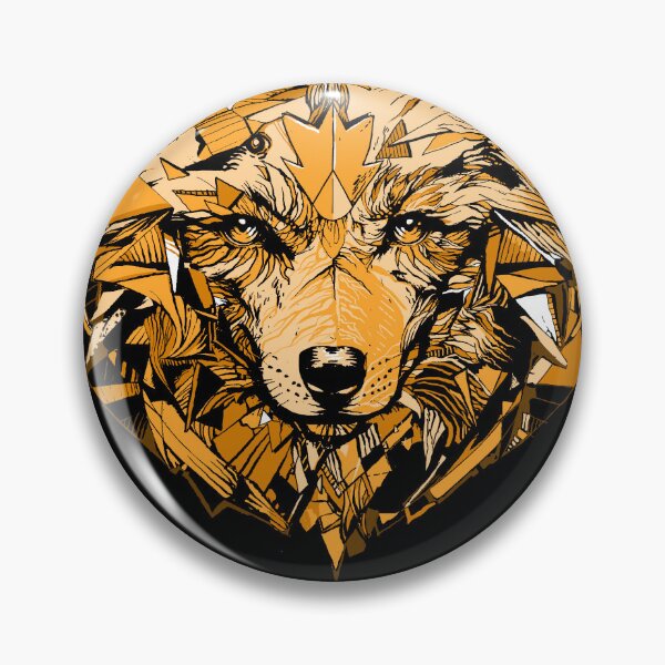 Item preview, Wolf Face: Unleash Your Wolfpack Spirit! - Your Inner Wolf [dark version] designed and sold by Kraftees.