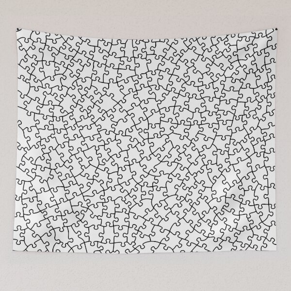 Item preview, Jigsaw Puzzle Lover Pieces Pattern Master Puzzler WHITE designed and sold by GrandeDuc.
